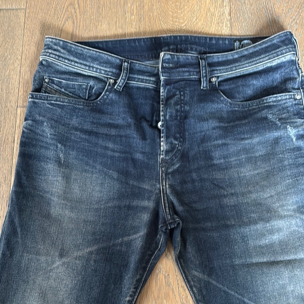 Diesel Men's Dark Blue Denim Jeans Buster